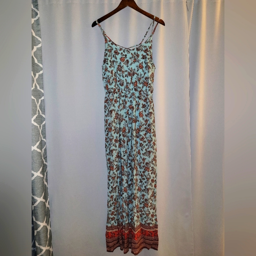 Floral Blue Jumpsuit